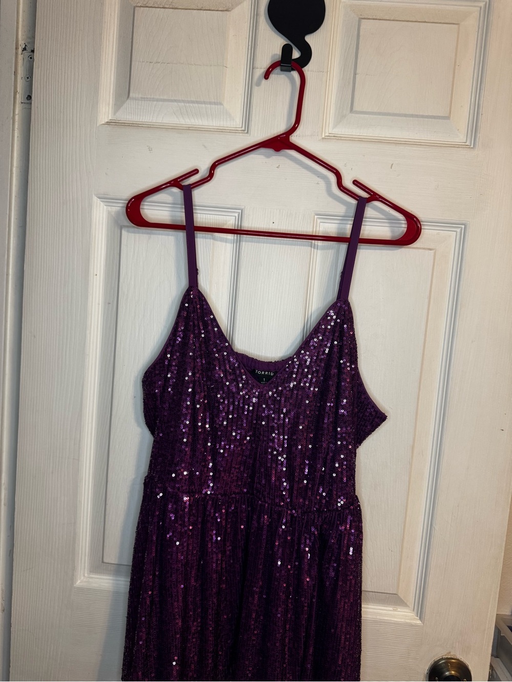 NWT Torrid Purple Sequin Peplum Tank Top | Plus Size 1 (1X) Glam Party Cami
